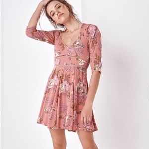 Spell 90s dress in blush